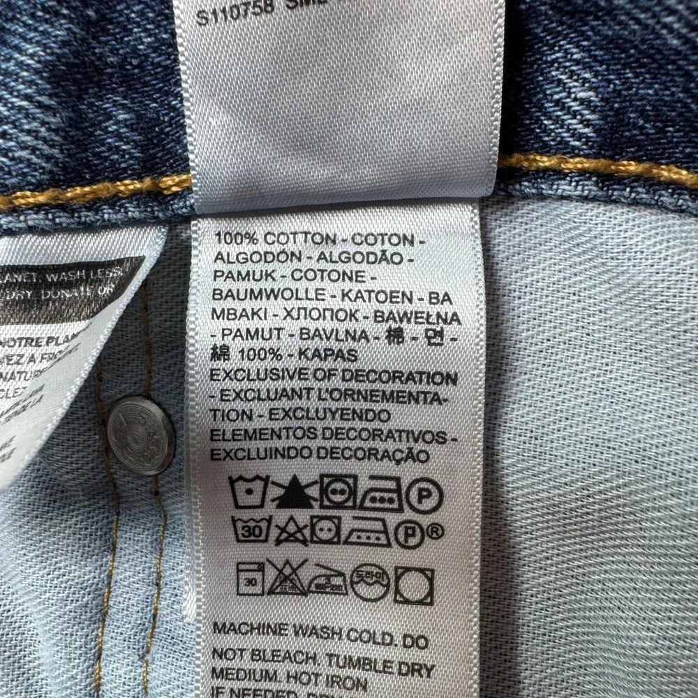 Levi's Men's Jeans 505 Regular Fit Straight Leg Blue‎ W36 L32 Cotton Denim